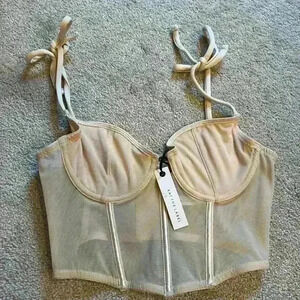 NWT Kat the Label sz S femme bustier